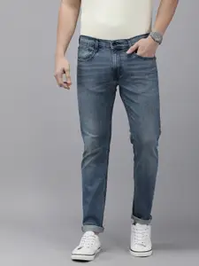 Pepe Jeans Men Tapered Vapour Low-Rise Light Fade Stretchable Jeans