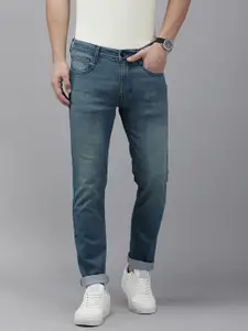 Pepe Jeans Men Tapered Vapour Slim Fit Low-Rise Light Fade Stretchable Jeans