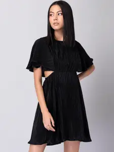 FabAlley Women Black Cut-out A-Line Dress