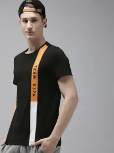 U.S. Polo Assn. Men Striped Round Neck Casual T-shirt