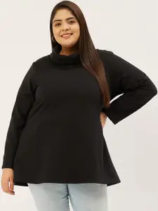 theRebelinme Women Black Sweatshirt