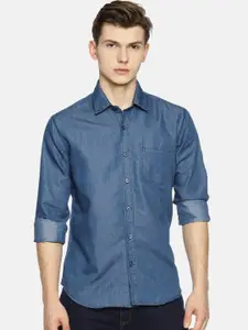 OBOW Men Blue Classic Semiformal Shirt