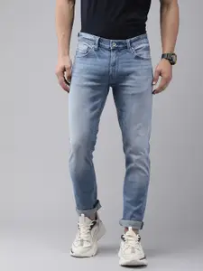 SPYKAR Men Regular Fit Low-Rise Heavy Fade Stretchable Jeans