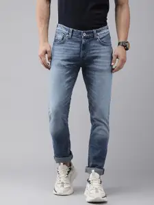 SPYKAR Men Regular Fit Low-Rise Heavy Fade Stretchable Jeans