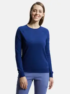 Jockey Super Combed Cotton Rich French Terry Sweatshirt with Raglan Sleeve Styling-AW67