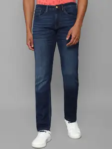 Allen Solly Sport Men Navy Blue Slim Fit Light Fade  Cotton Jeans