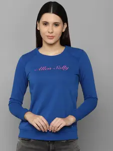 Allen Solly Woman Women Blue Printed Sweatshirt