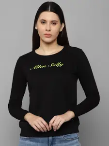 Allen Solly Woman Women Black Printed Sweatshirt