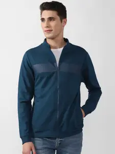Peter England Casuals Men Blue Cotton Sweatshirt