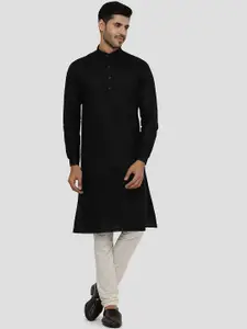 Modi Kurta Men Black Kurtas