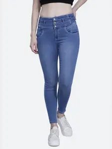 FCK-3 Women High-Rise Light Fade Stretchable Cotton Jeans