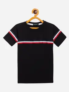 Rodzen Boys Black Pure Cotton T-shirt
