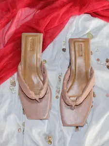 Gibelle Women Pink Open Toe Flats