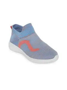 People Women Blue Textile Running Non-Marking Shoes