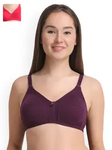 Leading Lady Pack of 2 Full Coverage T-shirt Bras LLCONCENT-2-RN-PP
