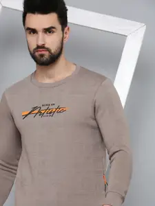 SHOWOFF Men Taupe Sweatshirt