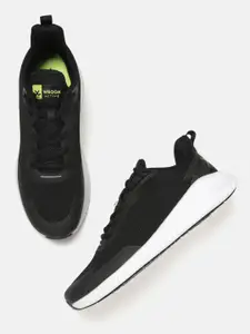 WROGN Men Black Woven Design Running Shoes