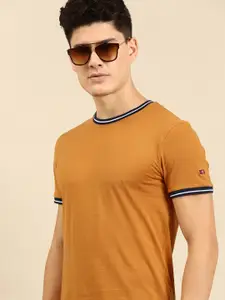 Being Human Clothing Men Pure Cotton Solid Round Neck T-shirt