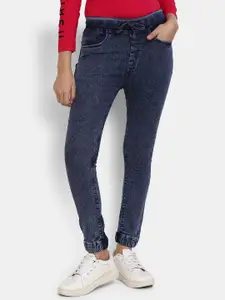 V-Mart Women Blue Dark Shade Classic Cotton Jeans