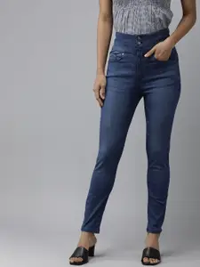 Van Heusen Woman Mid-Rise Slim Fit Light Fade Stretchable Jeans