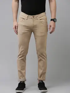 V Dot Men Skinny Fit Mid Rise Coloured Stretchable Jeans