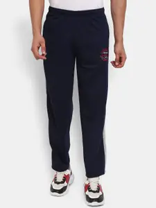 V-Mart Men Navy-Blue Solid Track Pant