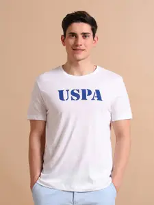 U.S. Polo Assn. Men Pure Cotton Contrast Logo T-Shirt