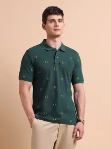 U.S. Polo Assn. Men Pure Cotton Heritage Print Polo T-Shirt