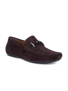 ROSSO BRUNELLO Men Coffee Brown Solid Formal Shoes