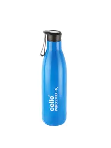 Cello Blue Puro Steel-X Rover Water Bottle with Inner Stainless Steel 600 ml