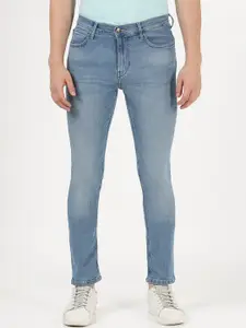 Lee Men Blue Bruce Slim Fit Heavy Fade Stretchable Cotton Jeans