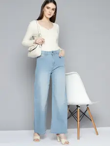 Chemistry Women Wide Leg Light Fade Stretchable Jeans