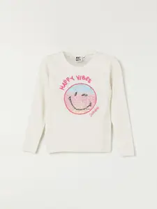 Fame Forever by Lifestyle Girls Smiley Acrylic Pullover Sweater