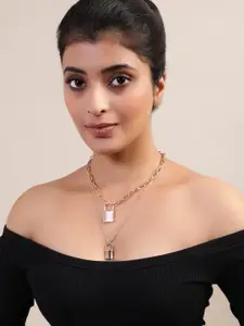 Madame Rose Gold Rose Gold-Plated Layered Necklace