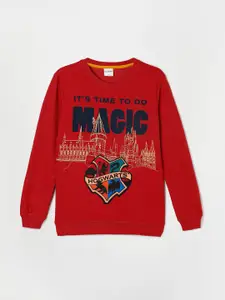 Fame Forever by Lifestyle Boys Red Printed Sweatshirt