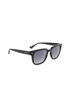 OPIUM OPIUM Men Grey Lens & Black Square Sunglasses with UV Protected Lens OP-1944-C01