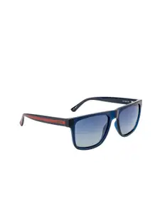 OPIUM Men Blue Lens & Red Wayfarer Sunglasses with UV Protected Lens OP-1945-C02