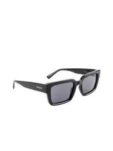 OPIUM Men Black Lens & Black Rectangle Sunglasses with UV Protected Lens OP-1941-C04