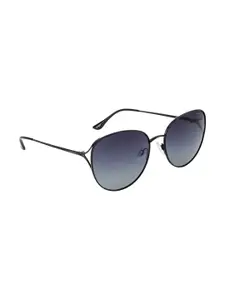 OPIUM Women Grey Lens & Black Round Sunglasses with UV Protected Lens OP-1953-C02