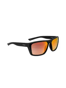 OPIUM Men Red Lens & Black Wayfarer Sunglasses with UV Protected Lens OP-1946-C04
