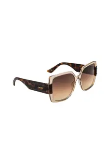 OPIUM Women Brown Lens & Brown Butterfly Sunglasses with UV Protected Lens OP-1959-C03-Brown