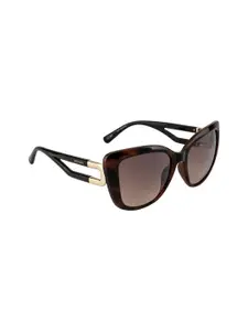OPIUM Women Brown Lens & Brown Butterfly Sunglasses with UV Protected Lens OP-1969-C02
