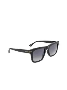 OPIUM OPIUM Men Grey Lens & Black Wayfarer Sunglasses with UV Protected Lens OP-1943-C04