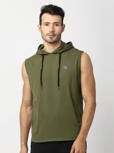 Pepe Jeans Men Olive Green Slim Fit T-shirt