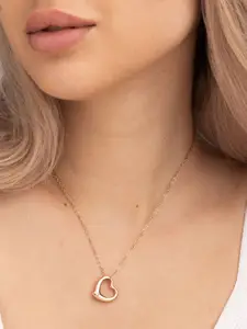 PALMONAS Rose Gold Rose Gold-Plated Handcrafted Necklace