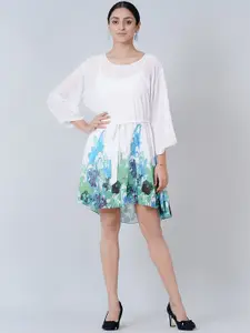 First Resort by Ramola Bachchan Women White Floral Dress