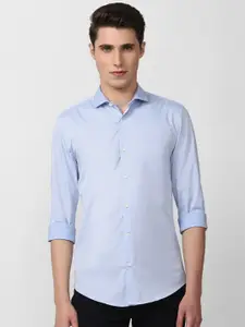 Peter England Men Blue Slim Fit Casual Shirt