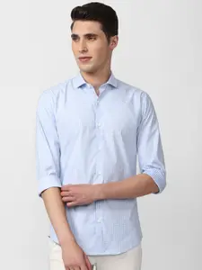 Peter England Men Slim Fit Striped Casual Shirt