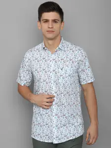 Allen Solly Men White Slim Fit Floral Printed Casual Shirt
