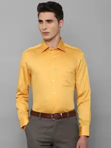 Louis Philippe Men Yellow Formal Shirt